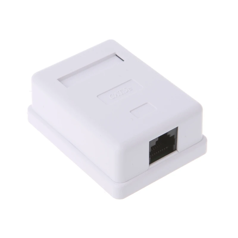 

Cat5e RJ45 8P8C HM-HB01 Model UTP Unshielded Single Port Desktop Mount Box