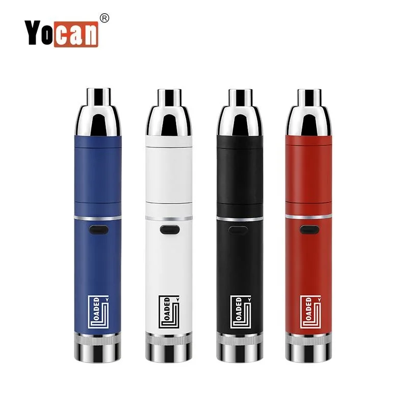 

Yocan Loaded Wax Vape Pen Kit with 1400mAh Battery QUAD & QDC Coil Concentrate Atomzier vs Evolve Plus XL Dry Herb Vaporizer