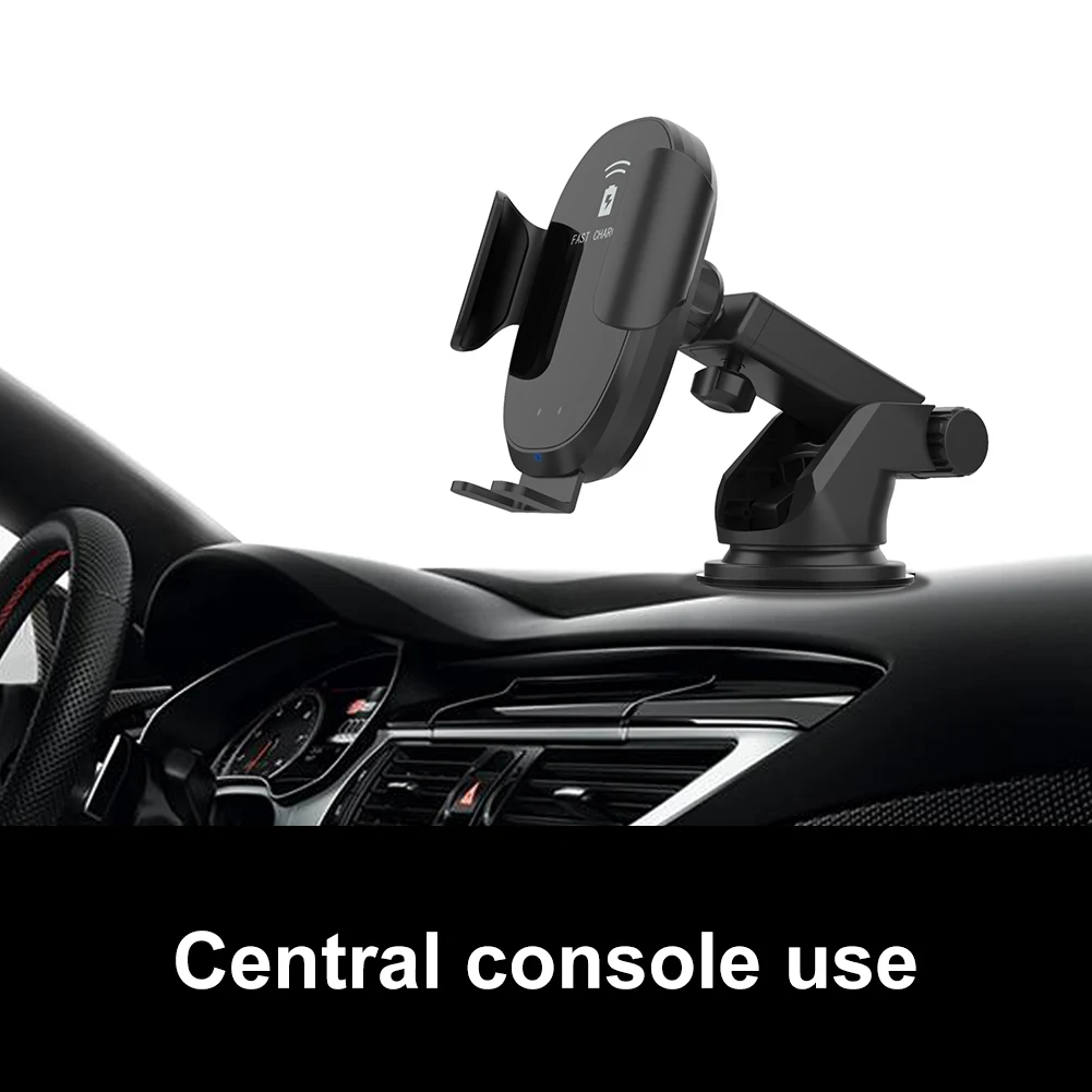 

Automatic Clamping Wireless Car Charger Mount Fast Charging Car Phone Holder Windshield Dashboard Air Vent Compatible