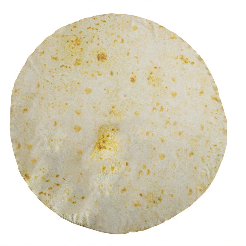 Мягкое теплое фланелевое одеяло для кровати круглая сумка Burrito Tortilla покрывало