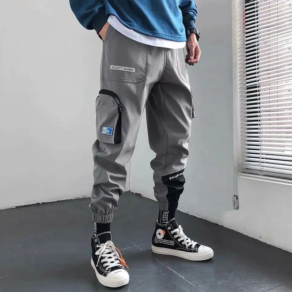 

Cargo Pants Men Spring and Summer New Korean-Style Harem Pants Loose Casual Pants Men