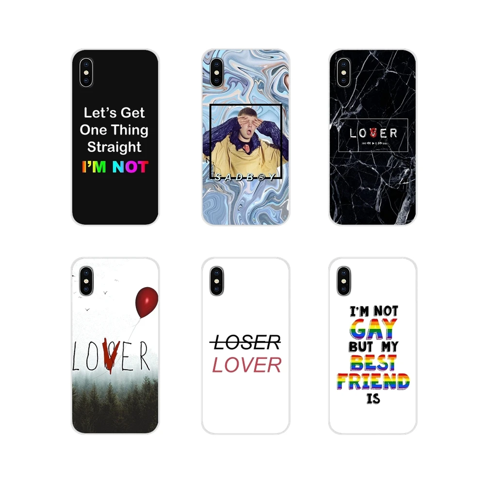 Я не голубой Loser Lover Sad Boys силиконовый чехол сумка для Huawei G7 G8 P8 P9 P10 P20 P30 Lite Mini Pro P Smart