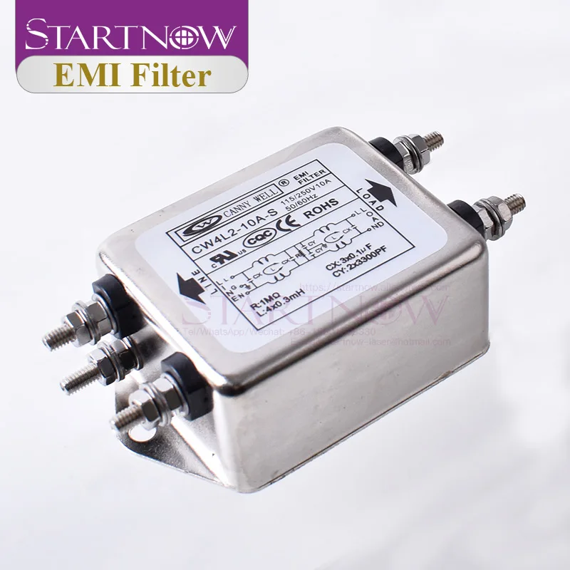 Startnow Мощность EMI фильтр CW4L2 10A S однофазный 115V 250V 50/60HZ|Запчасти для