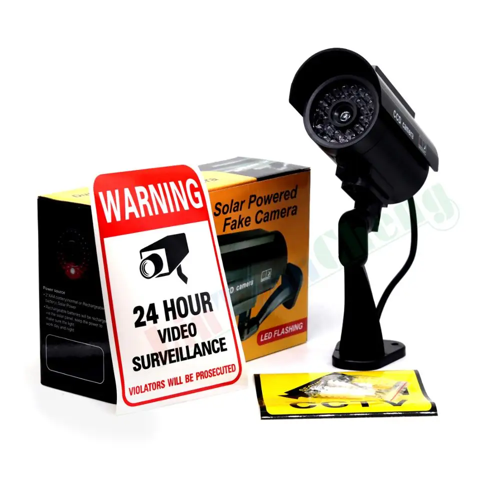 Пустышка поддельная камера Солнечная пуля водонепроницаемая для улицы в