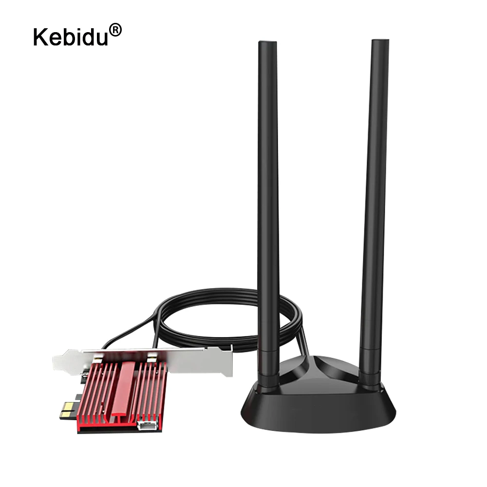 Kebidu 3000 Мбит/с Wifi 6 AX200Plus PCI E 1X беспроводной адаптер двухдиапазонный 2 4G/5 ГГц 802.11ac/ax