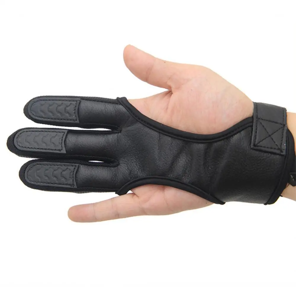 

1 шт., эластичная перчатка для стрельбы из лука с 3 пальцами