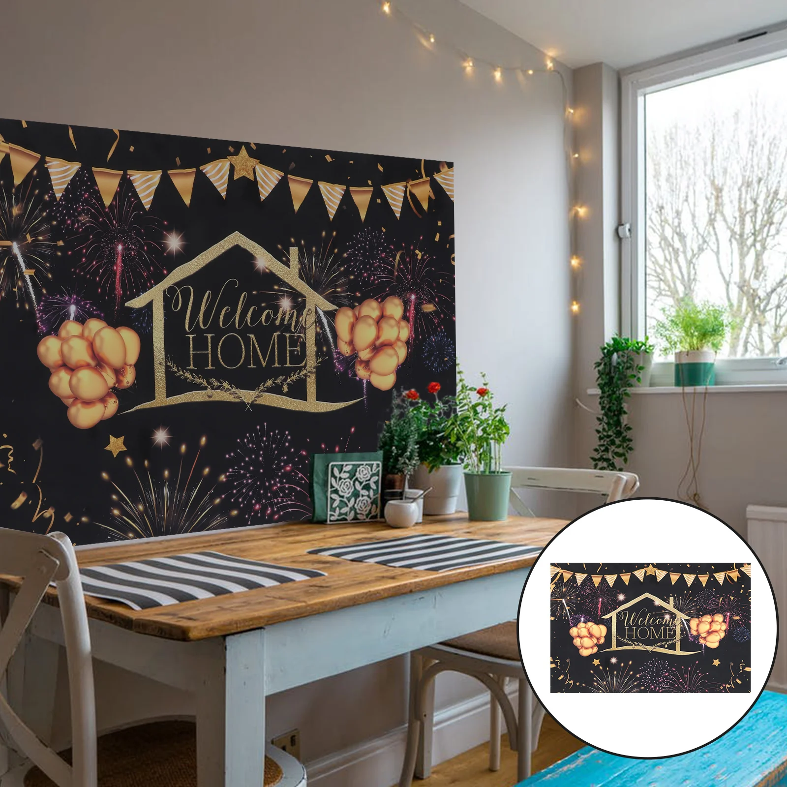 1Pc Creative Unique Home Backdrop Festival Party Background Cloth Photo Prop