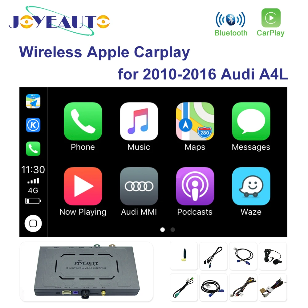 Joyeauto WI-FI Беспроводной Apple Carplay для Audi A1 A3 A4 A5 A6 A7 A8 Q3 Q5 Q7 C6 MMI 3g RMC 2010- iOS Android зеркальное авто