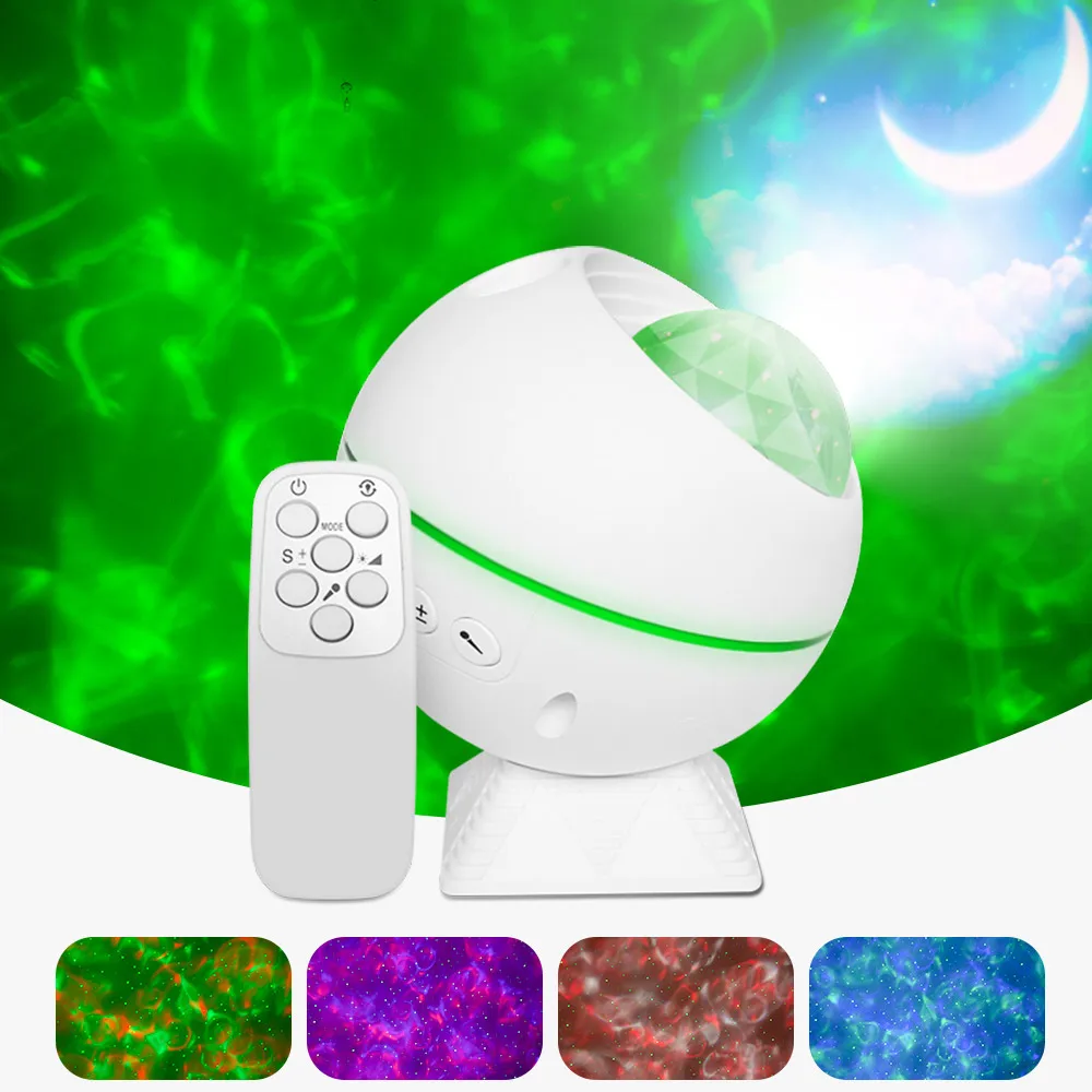 

LemonBest Moon Projection Led Adjustable Compact Voice-Controlling Water Wave Projection Light With Remote Controller