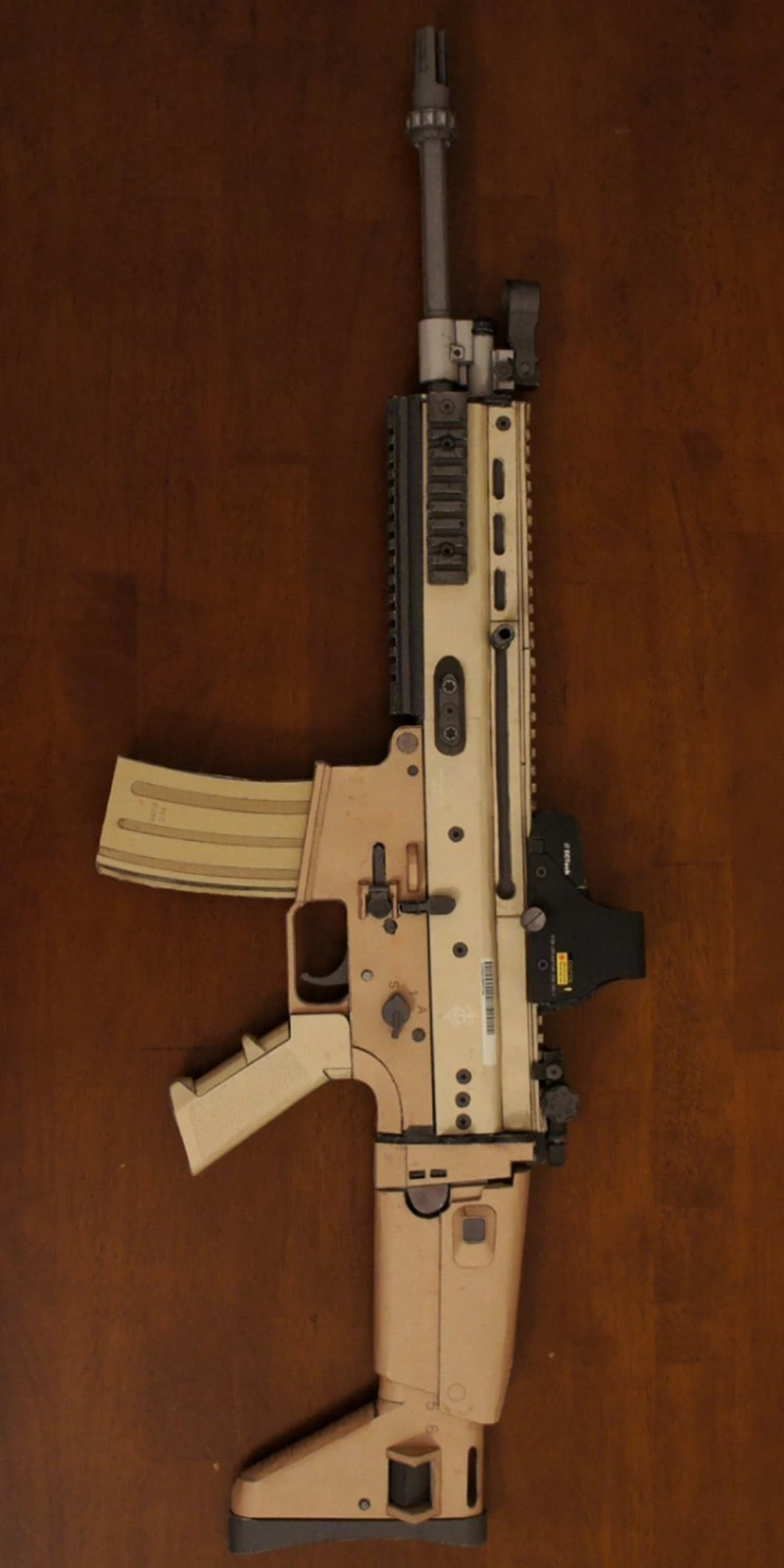 Модель снайперской винтовки Fn Scar MK16 в масштабе 1:1 модель ружья бумажная игрушка