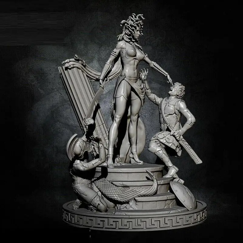 1:32 Scale Resin Figure Unpainted Model Kit Queen Medusa Collect Unassambled I1J0 | Игрушки и хобби