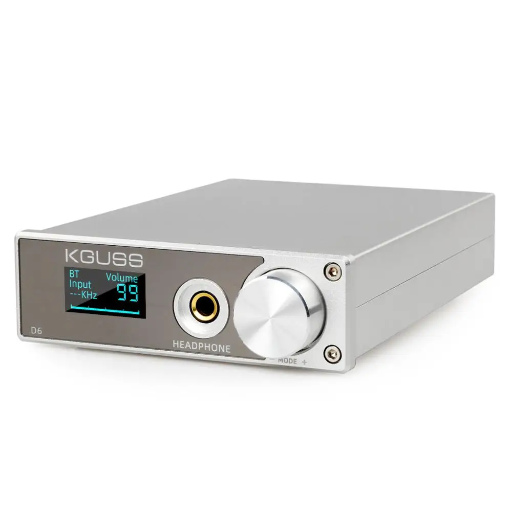 KGUSS D6 USB DAC XMOS ES9018K2M аудио декодер DSD Bluetooth CSR8675 5 0 усилитель для наушников |