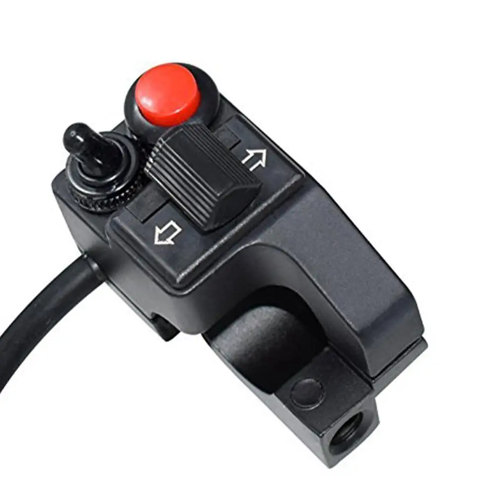 

Универсальный переключатель на руль мотоцикла сигнальная фара световой сигнал поворота кнопка запуска аварии 3 функции руль мотоцикла