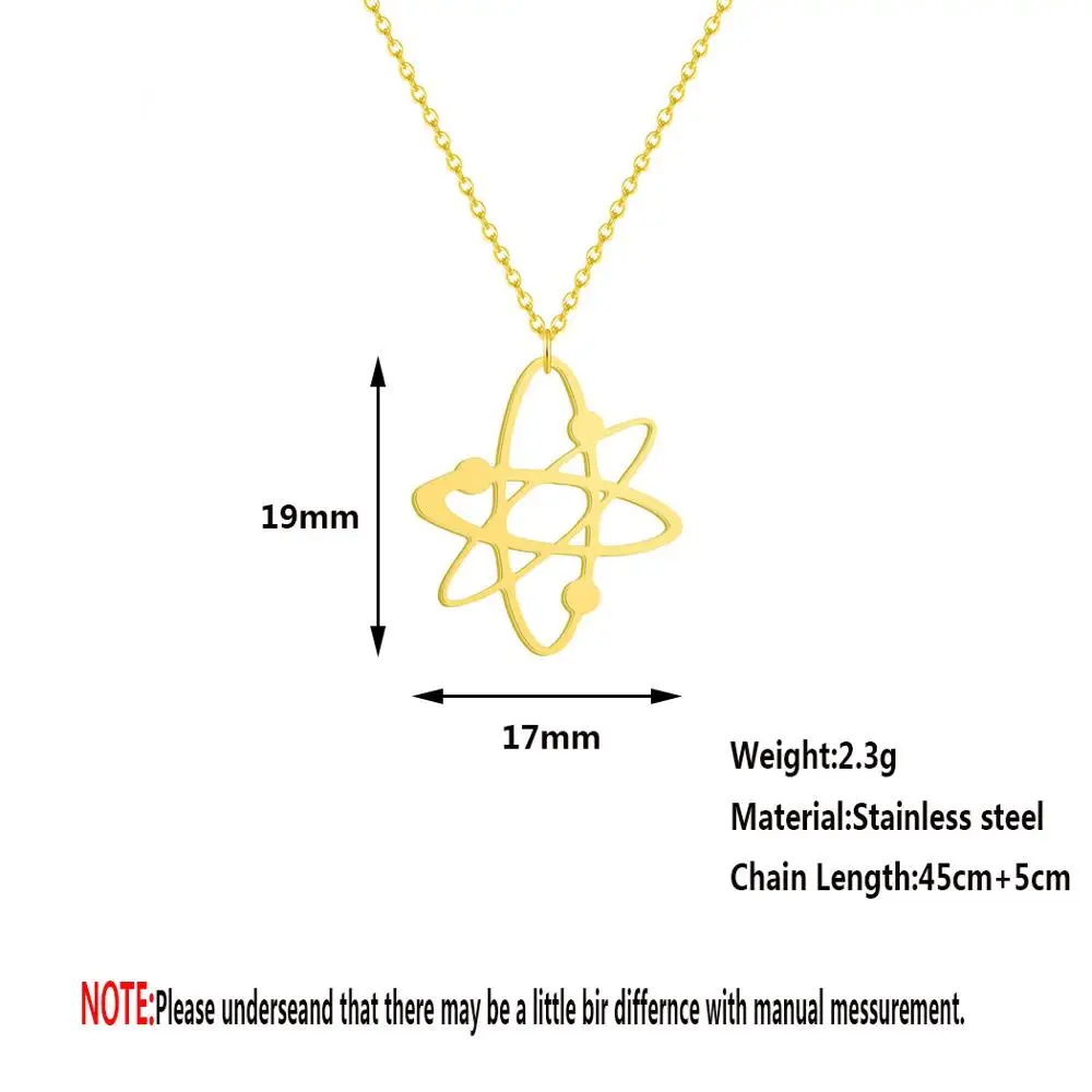 Ожерелье Chandler из нержавеющей стали с двумя рожками и фазой Луны посеребренное