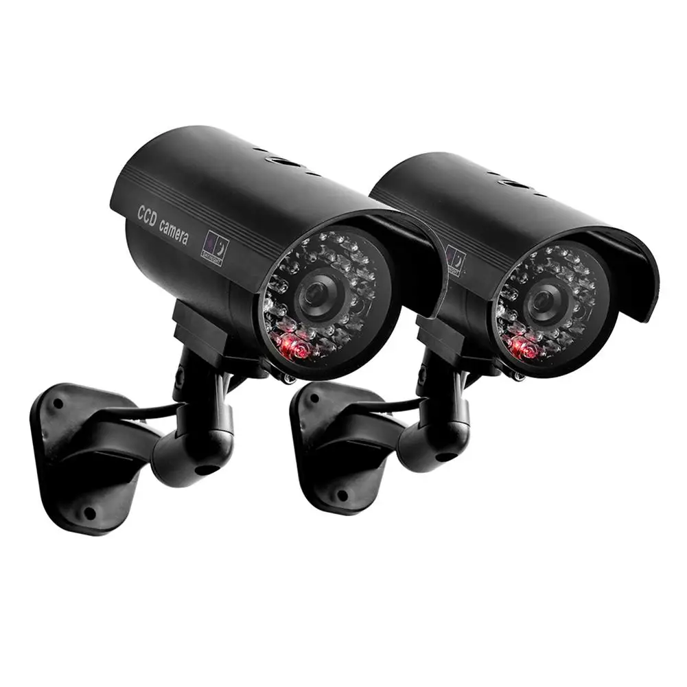 Открытый манекен Камера Пуля CCTV безопасности АБС Пластик кронштейн с мигающий