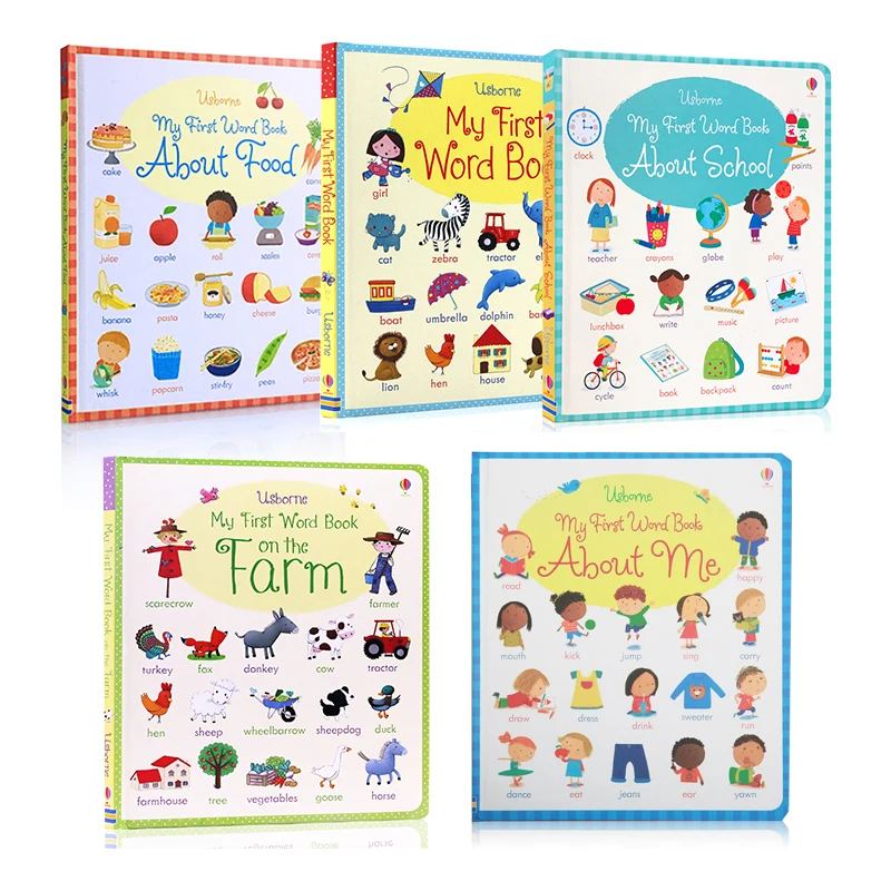 Usborne английская фотография книжка с доской Book My First Word словарь для детской