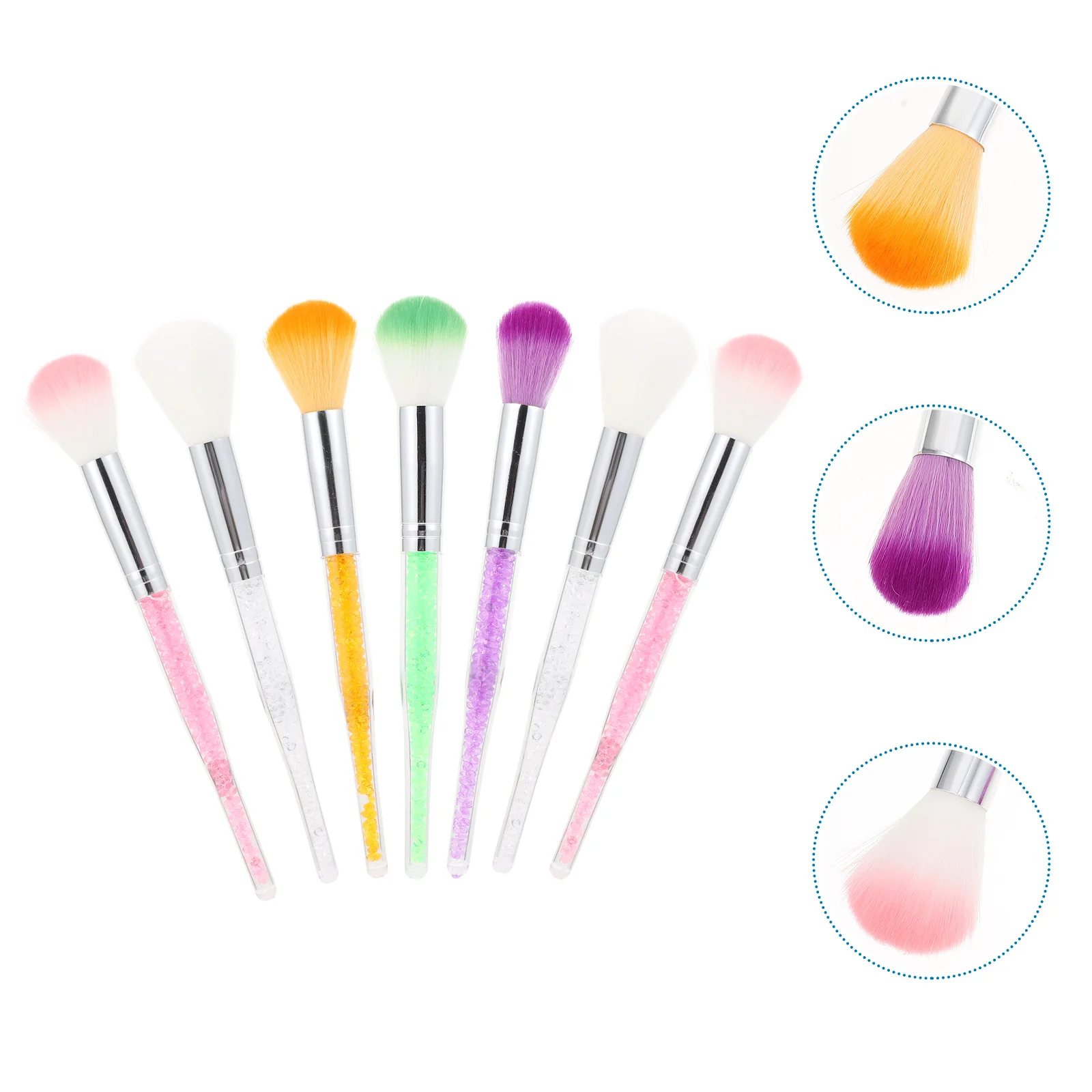 

7Pcs Creative Manicure Brushes Multi-functional Dust Brushes Mixed Color