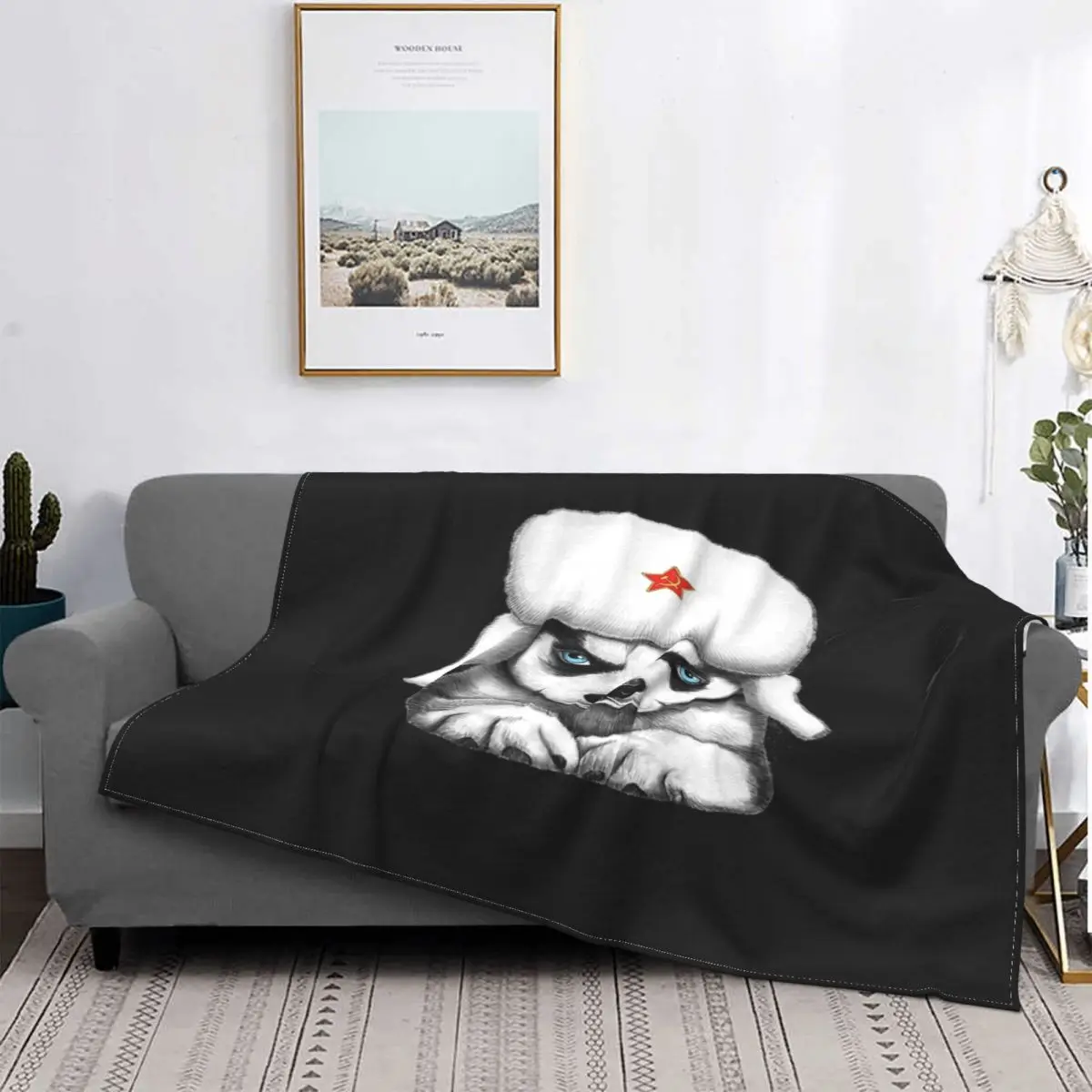 

Manta clásica de Husky Siberiano, colcha a cuadros para cama, manta mullida a cuadros, manta doble, pickick