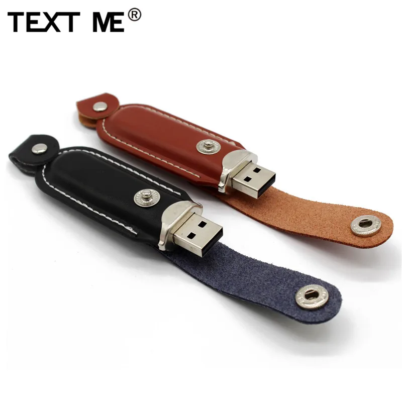 TEXT ME черный цвет кожа с цепочкой для ключей Модель 64 Гб usb флеш накопитель 2 0 4 ГБ 8 16