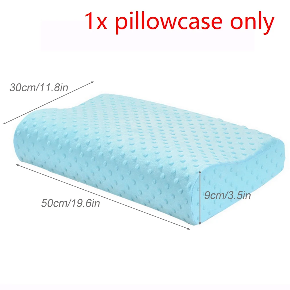 blue 50x30x9 см подушки памяти мягкие наволочки медленный отскок пены памяти пространство наволочка шейный затылочный медицинский постельные принадлежности - Цвет: blue