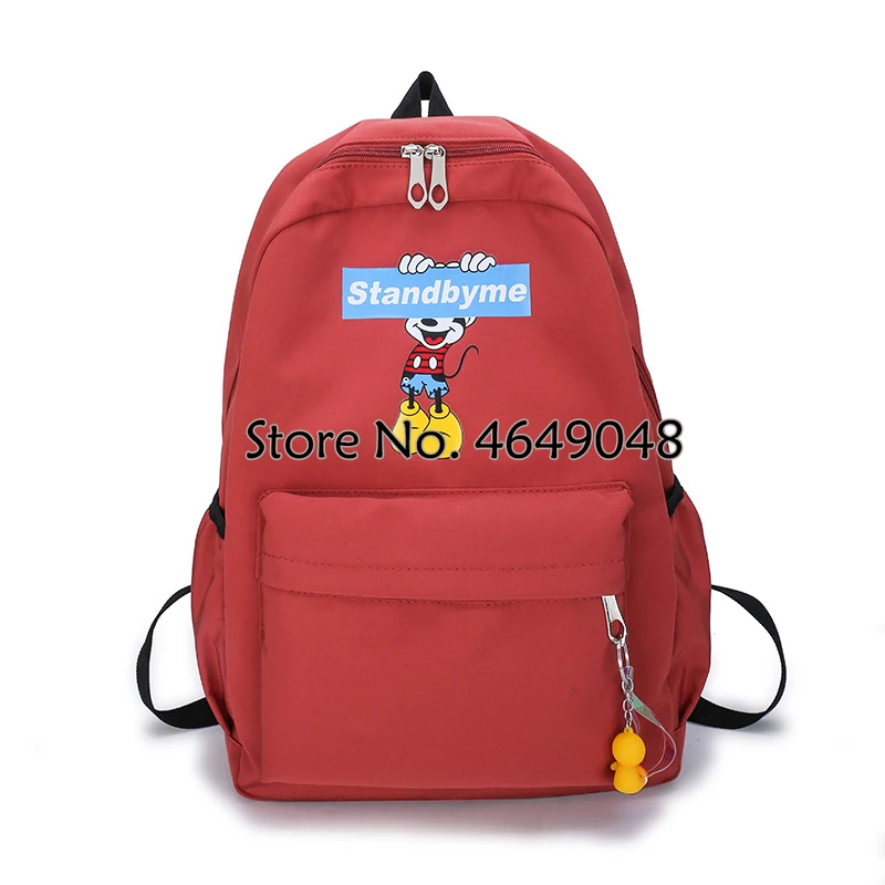 Рюкзак с Минни Микки Маусом Женский холщовая мягкая однотонная Студенческая