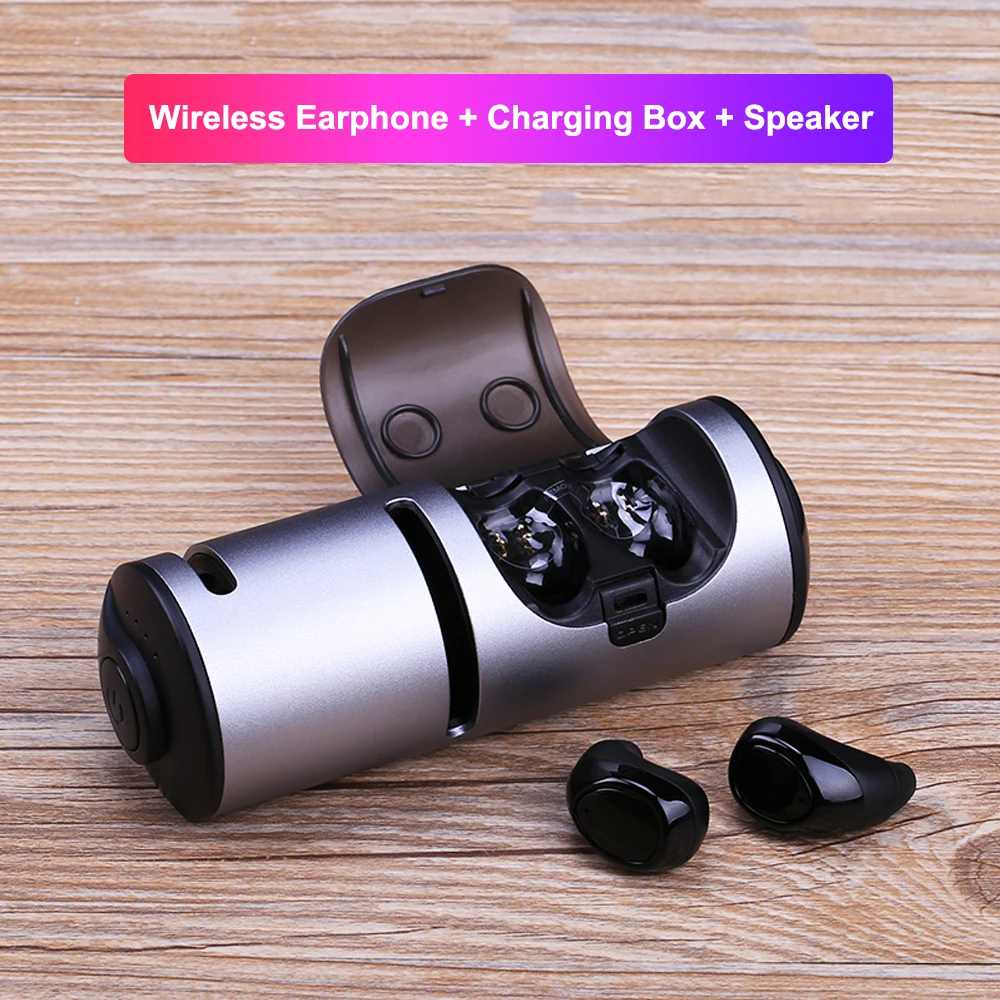 TWS Bluetooth V5.0 беспроводные наушники мини-наушники водонепроницаемые наушники с шумоподавлением с функцией Bluetooth динамика