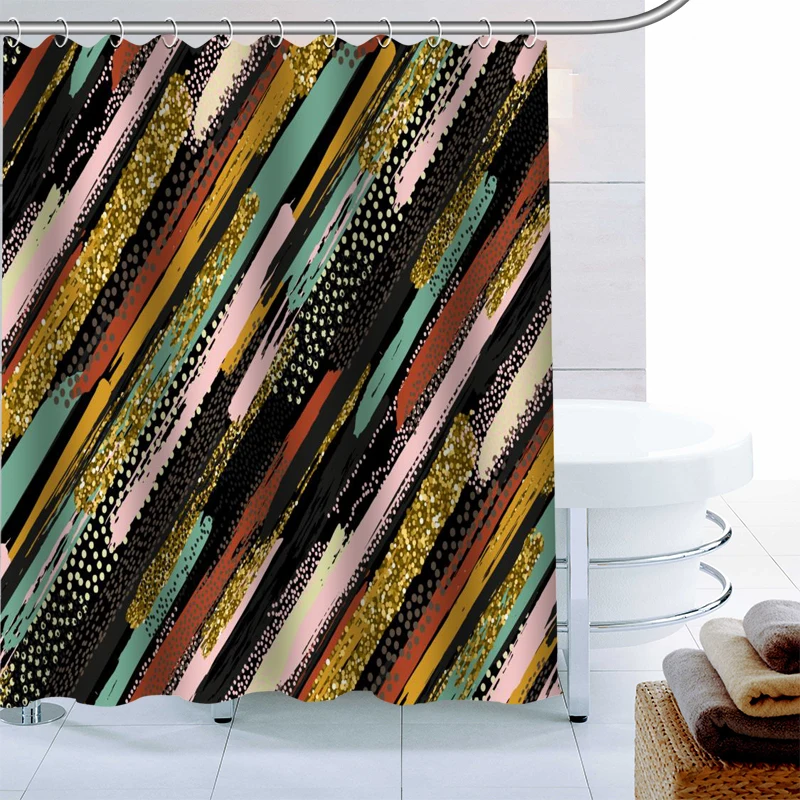 

Занавеска для душа из полиэстера, 12 крючков