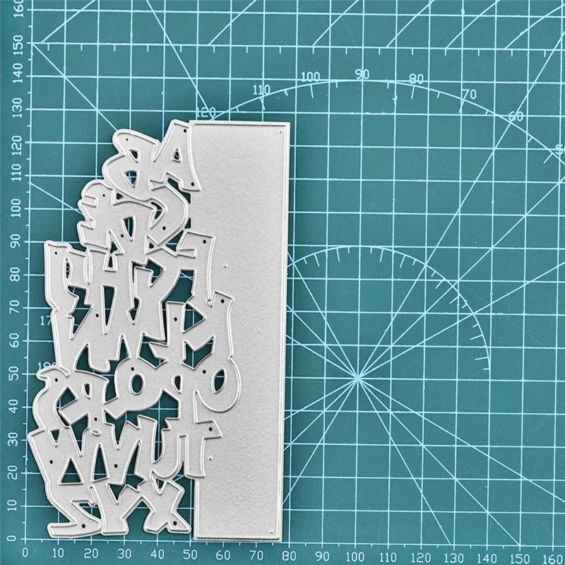 DiyArts письмо фоновое украшение металлические резные штампы Рождественская