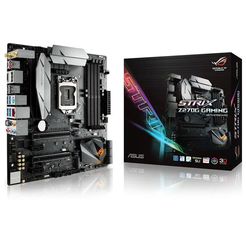 Новая игровая материнская плата ASUS ROG STRIX Z270G Intel Z270 Socket LGA 1151 Core i7/i5/i3 DDR4 4000 МГц Dual M.2