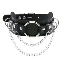 gothic punk chain choker necklace collar for girls goth chocker cool neck strap cosplay accessories