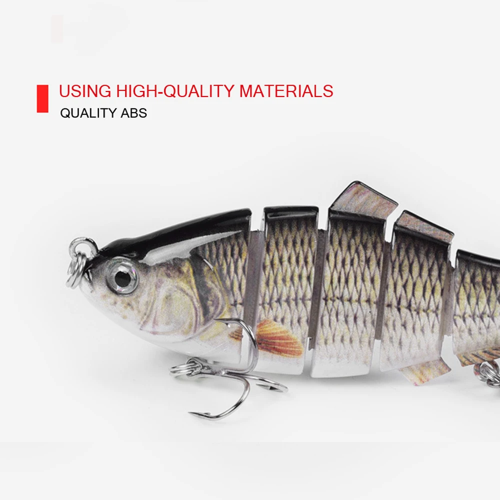 Рыболовная Приманка 10 см 19 5 г Реалистичная 6 сегментов жесткая приманка воблеры