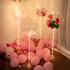 1 комплект, Светодиодные воздушные шары, подставка для дома, дня рождения, вечеринки, украшение, воздушный шар, опорная палочка, арка, Свадебный декор, детский душ, воздушные шары, принадлежности