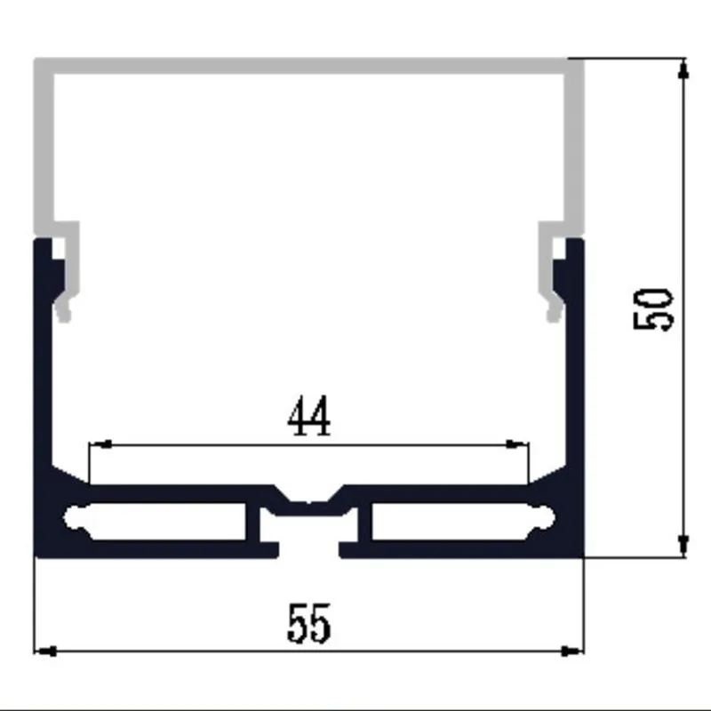 Free Shipping Aluminum and pc diffuser extrusion body material aluminum led profile for strips 2m/pcs 30m/lot | Освещение