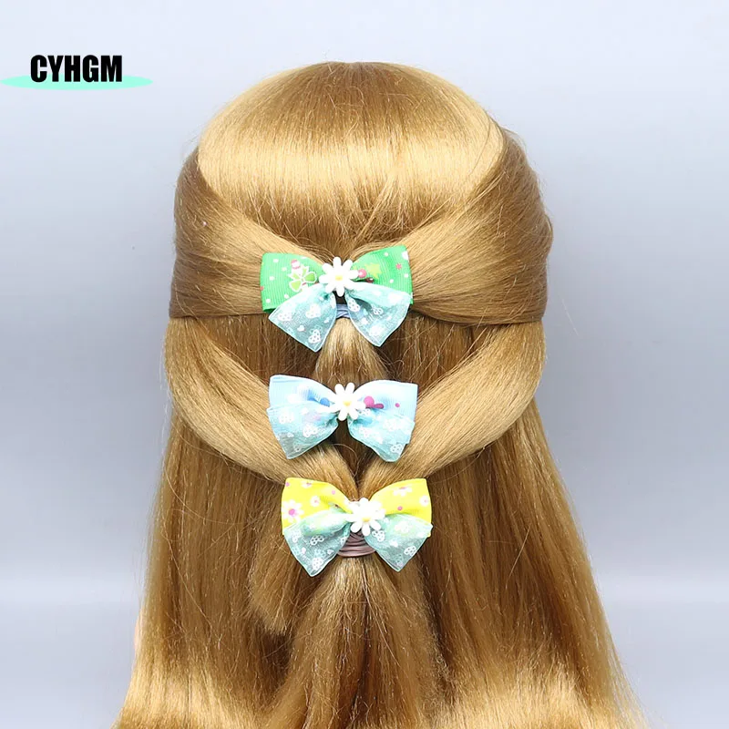Оптовая продажа шелковые заколки для волос девочек Ленточные Заколки Головные