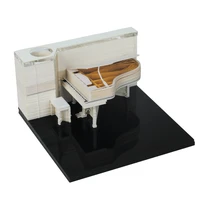 omoshiroi block 3d memo pad piano model paper sticky notes custom acrylic notepad holder office supplies birthday gift