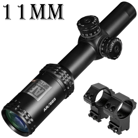 1-4X24-11mm 1-4x24 AR оптика Drop Zone-223 сетка 4,5-18x40 тактический прицел с целевыми башенками охотничьи прицелы для снайперской винтовки - Цвет: 1-4X24-11mm