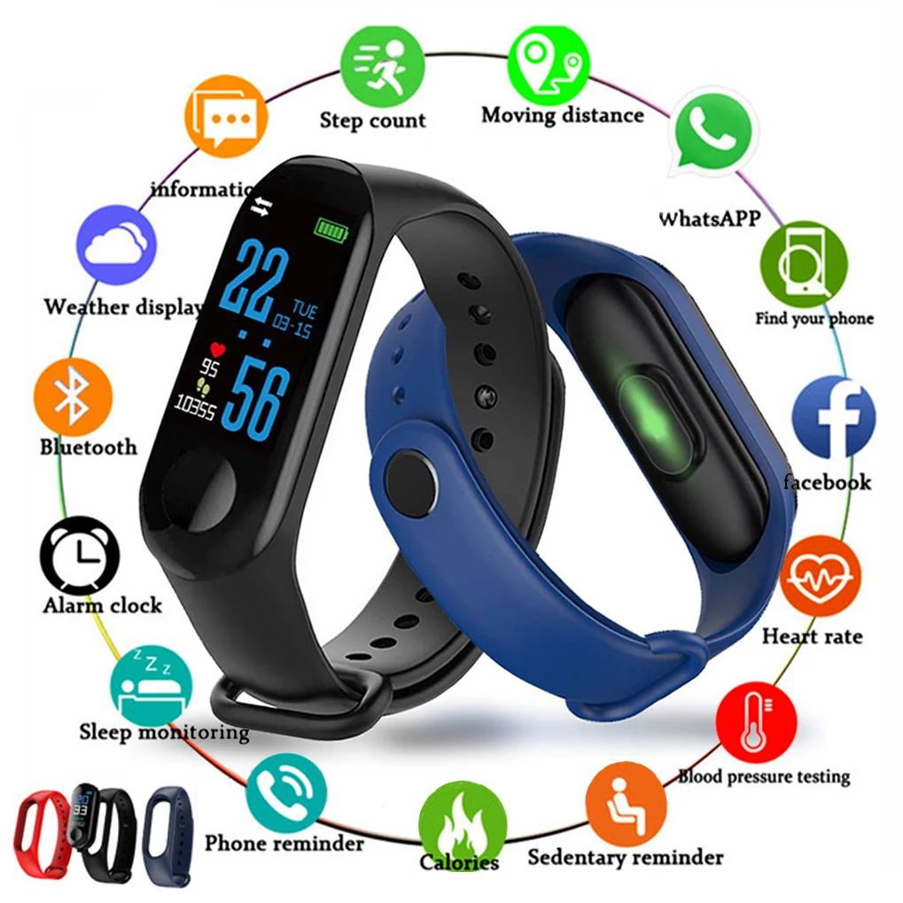 2020 фитнес-браслет пульсометр кровяное давление здоровье водонепроницаемый