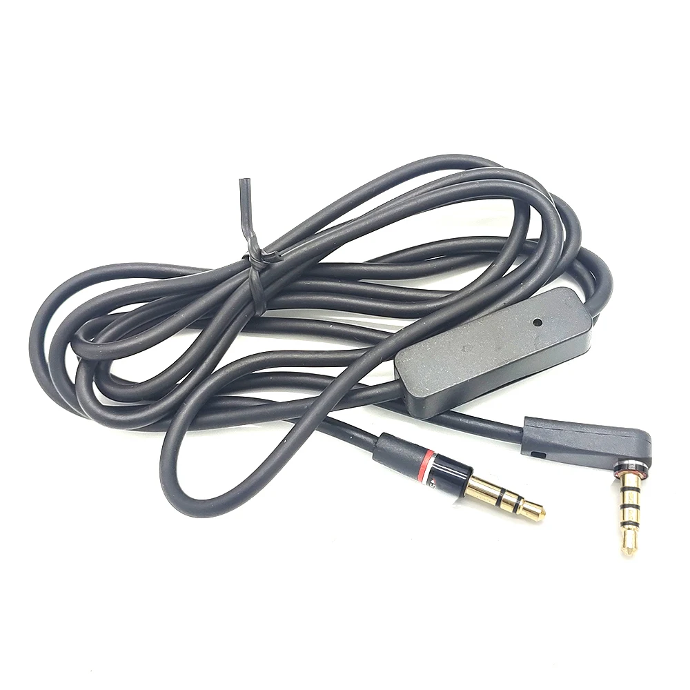 90 Degree  3.5mm 1/8"Audio Cable Cord w MIC For Samsung Level EO-OG900 On-Ear Headphone For JBL J88a On-Ear Headphone