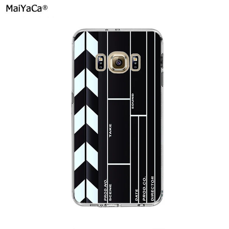 Мягкий прозрачный чехол для телефона с хлопушкой режиссера фильма samsung s6 edge s7 s8 s9