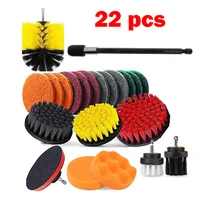 Electric Drill Brush Power Scrubber Brush Cleaning Tool Set For Bathroom Shower Tile and Grout All Purpose Cleaning Brush Kit