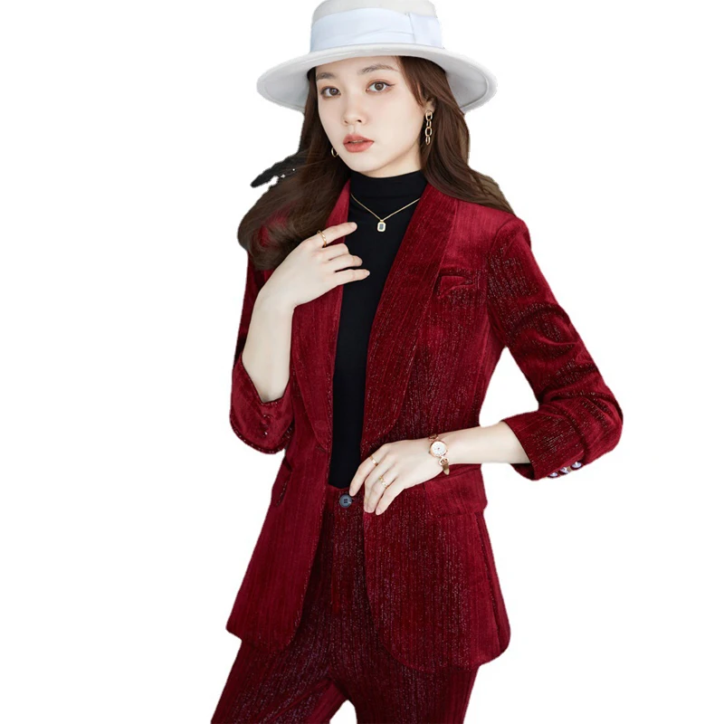 Женские блейзеры зеленые кофейные красные офисные Деловые женские Женская