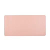 bubm pu leather protector pad mouse pad mat desk writing mat waterproof anti oil for office and home pink
