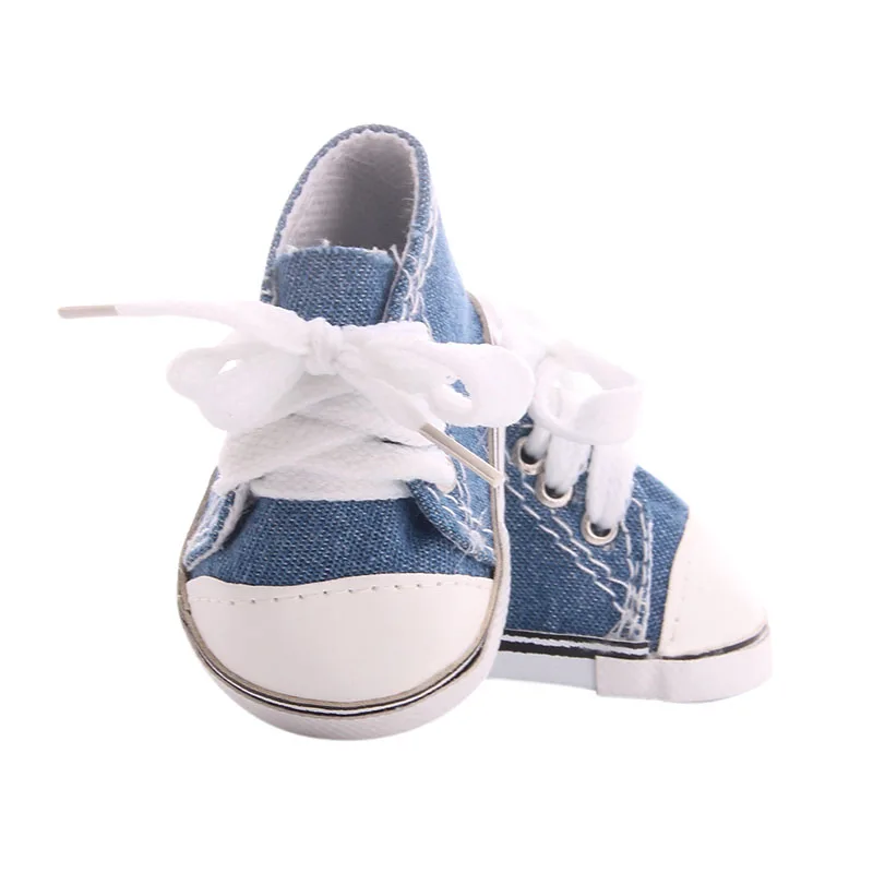 

Comfortable Canvas Shoes,Suitable For 18 Inch American&43Cm Baby New Born Doll Accessories Girl`s Toy Our Generation , Gifts