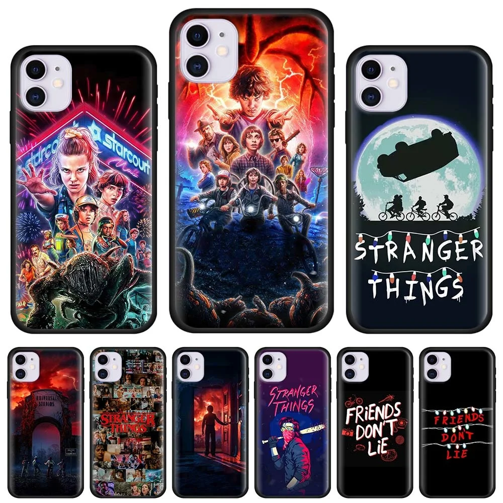 

Stranger Things Silicone Phone Case Cover For iPhone 11 12 Pro XR X XS Max 7 7Plus 8 8Plus 6 6Plus 6s 6sPlus SE 2020 Shell Couqe
