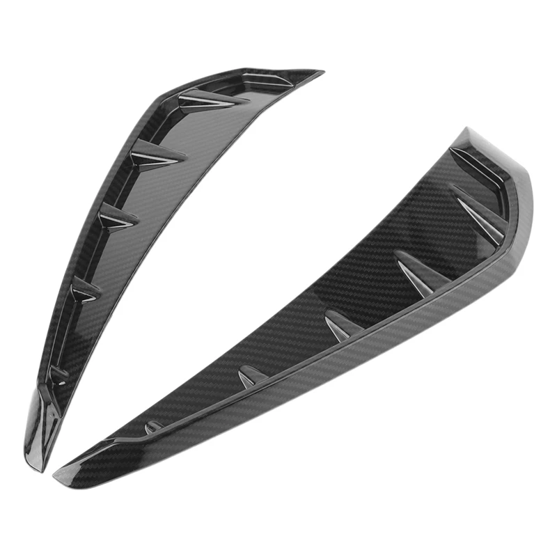 

Автомобильная решетка акулы воздушный поток боковой вентиляционный внешний гриль украшение для Honda Civic 2016-2018 ABS пластик углеродное волокно
