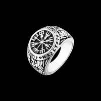 viking ring 316l stainless steel compass gothic men jewellery size 7 14