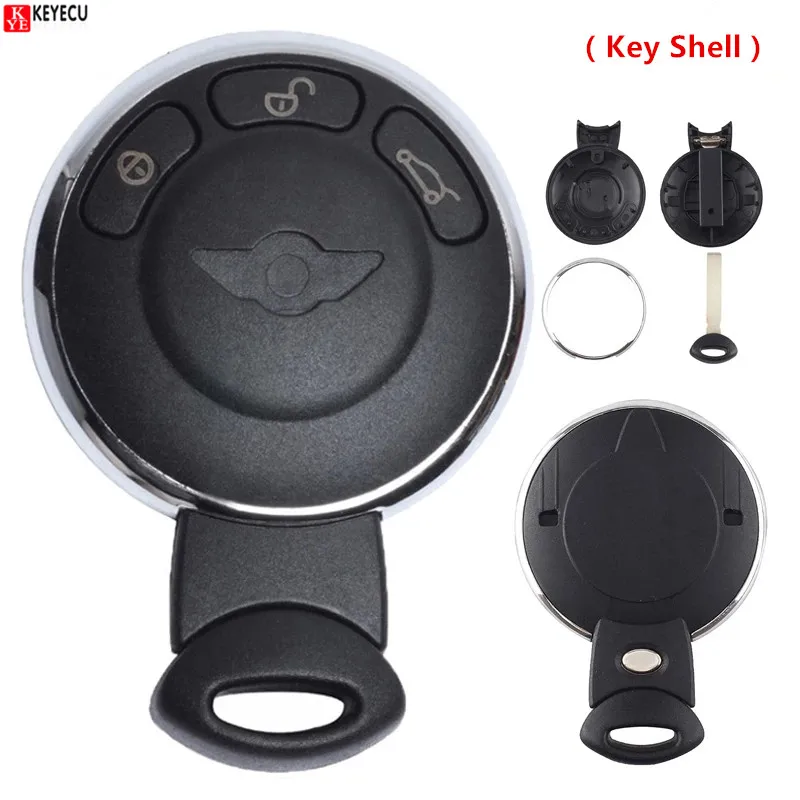 Пульт дистанционного управления KEYECU корпус брелка 3 кнопки для BMW Mini Cooper 2007 2014 FCC ID: