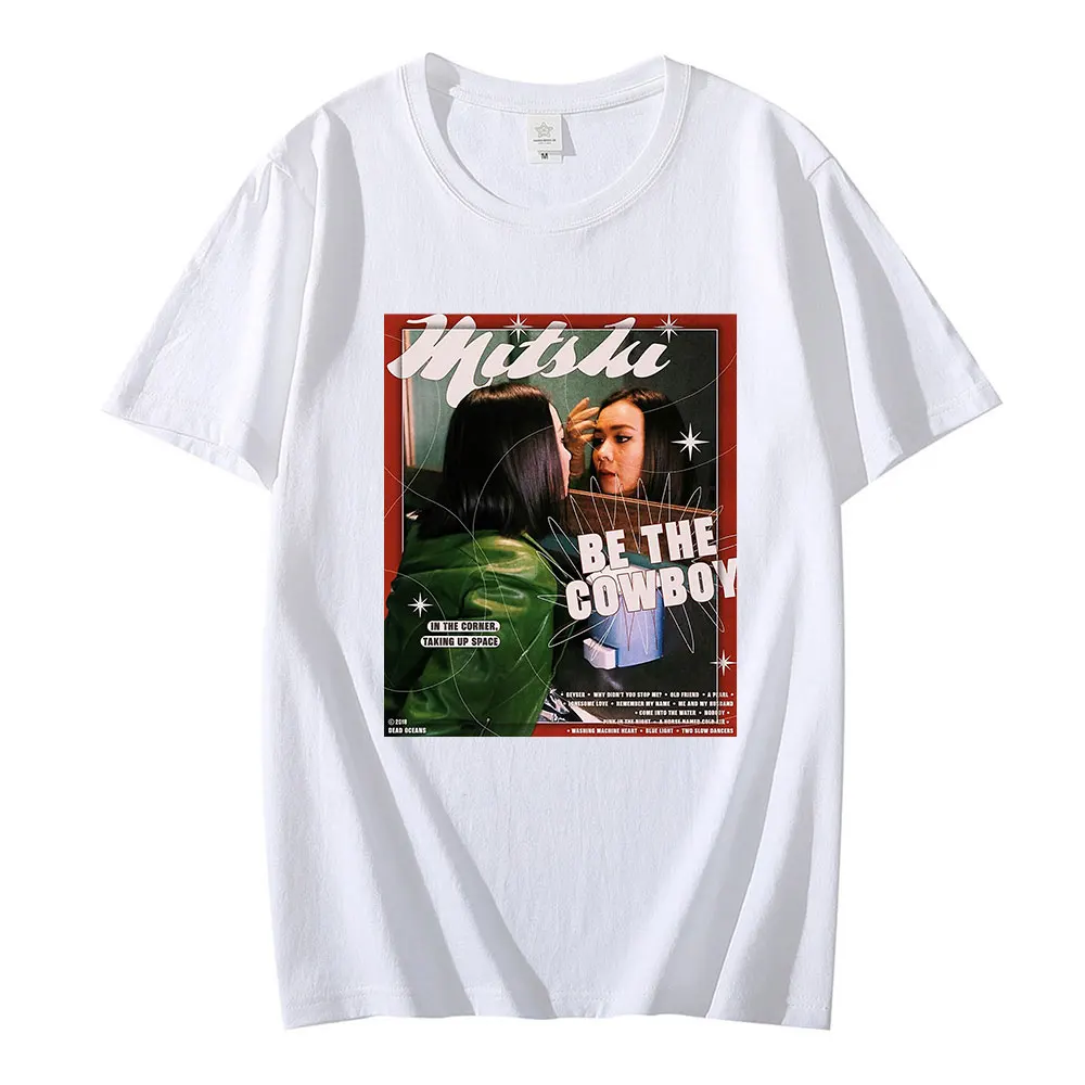 

100% Pure Cotton Mitski Be The Cowboy Poster Music Album Print T Shirt Creative Trending Vintage Cool Gift T-Shirts for Unisex