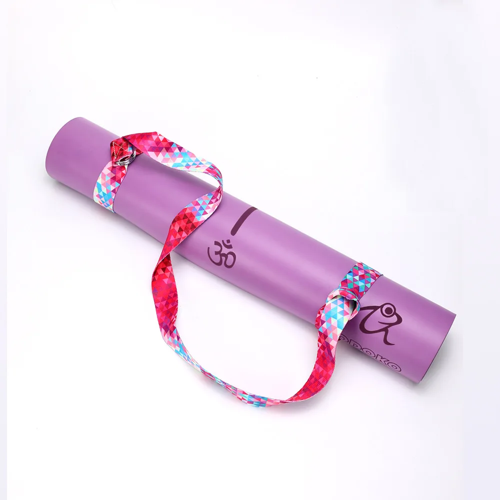 Yoga Mat Strap Belt Adjustable Multi-Colors Sports Sling Shoulder Carry Pilates Exercise Stretch Tape Elastic Fitness Rope | Спорт и