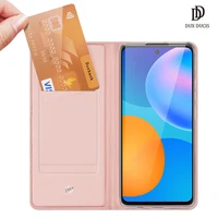 for huawei p smart 2021 dux ducis skin pro series leather wallet flip case full protection steady stand magnetic closure